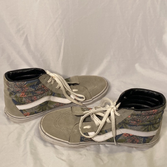 Vans Sneaker High Top suede Floral Sk8-Hi Men's size 10  Women 11.5 - Picture 5 of 8